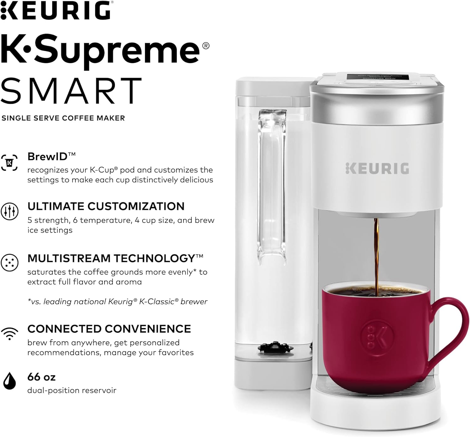 Keurig K155 Office Pro Single Cup Commercial K-Cup Pod Coffee Maker, Silver