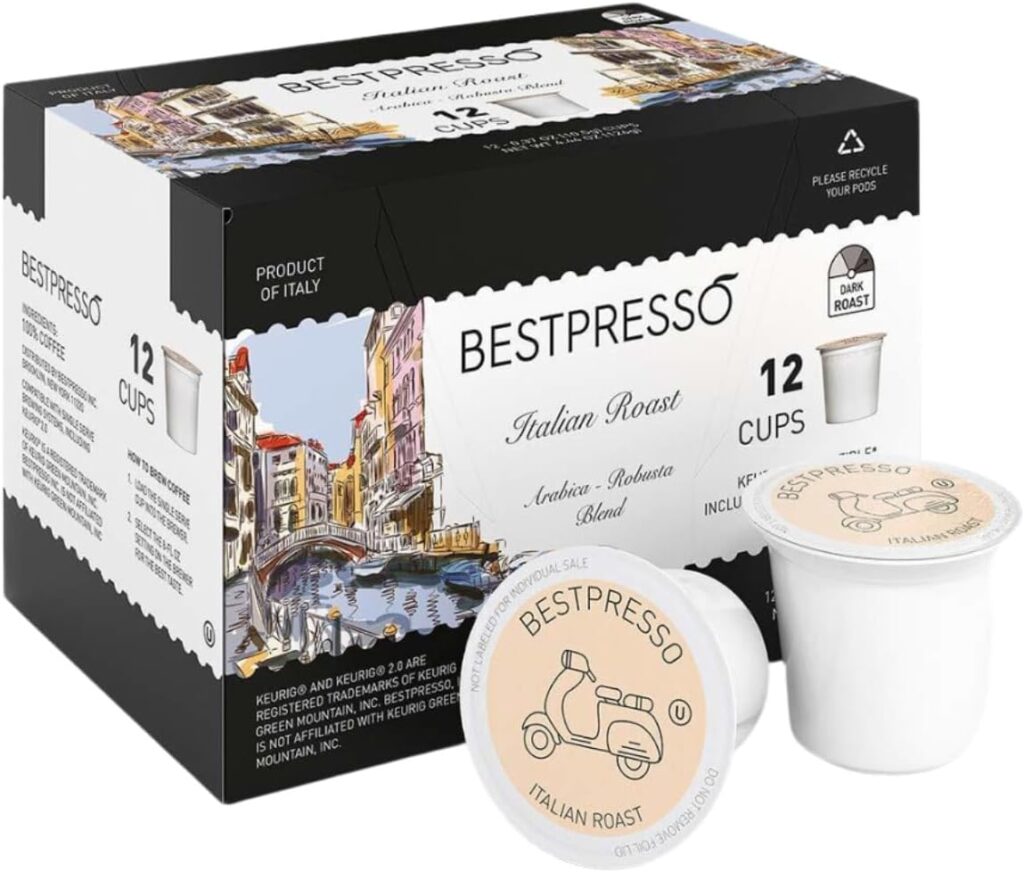 Keurig K-Cafe Special Edition Coffee Maker with Latte and Cappuccino Functionality (Nickel) Bundle with Donut Shop and Italian Medium Roast Coffee Pods and Stainless Steel Tumbler (4 Items)