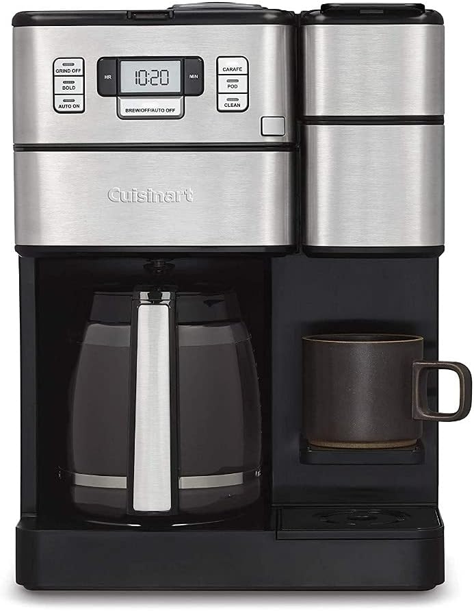 Cuisinart SS-GB1 2 IN 1 Coffee Center Grind and Brew Single Serve K Cups Bundle with 12-Count Colombian Roast Single Serve K-Cup and Tumbler Bundle (3 Items)