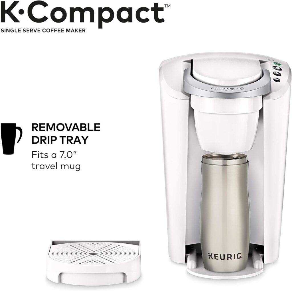 Keurig K-Compact Single-Serve K-Cup Pod Coffee Maker, White